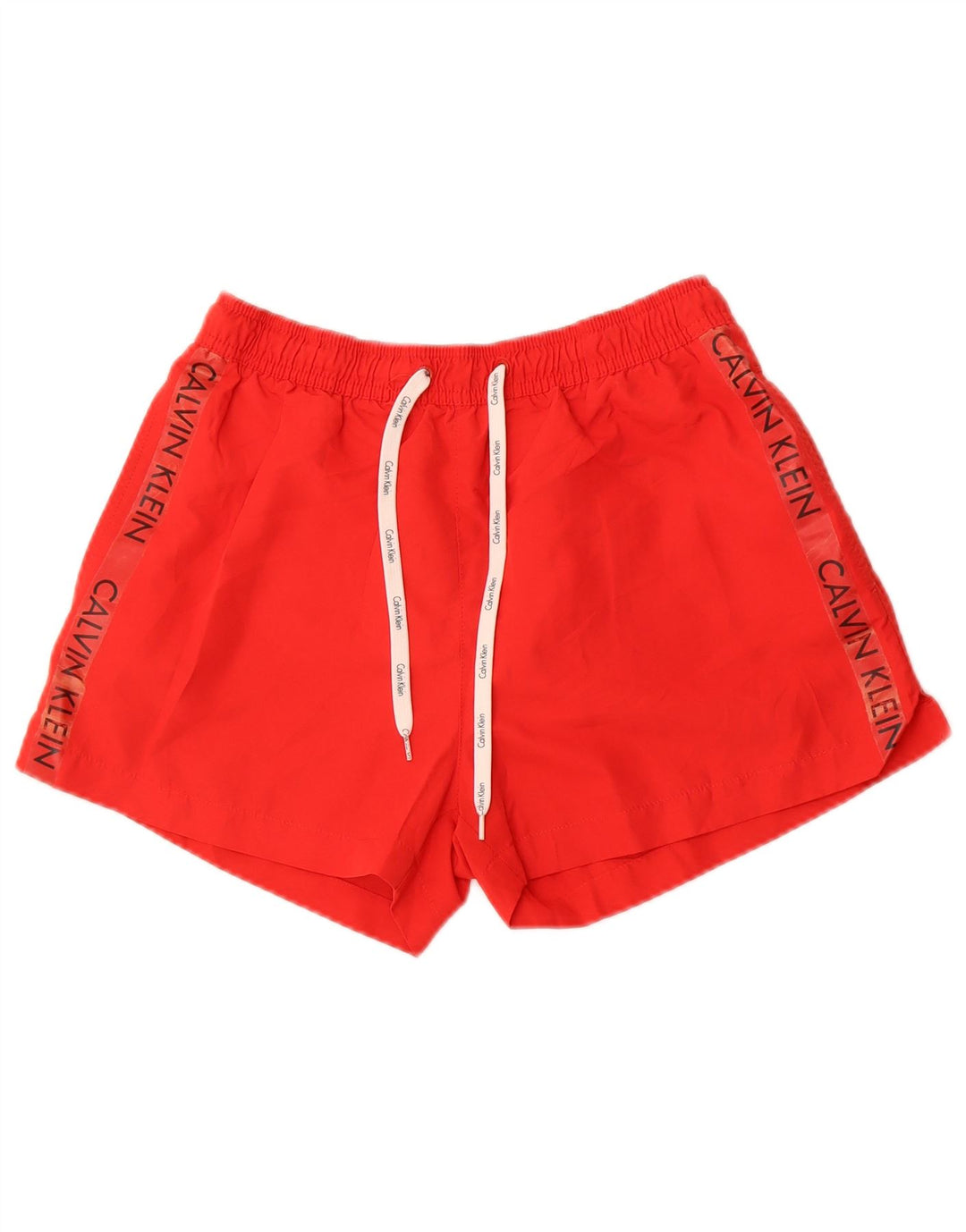 Calvin Klein Short de bain graphique pour homme, petit, rouge, polyester