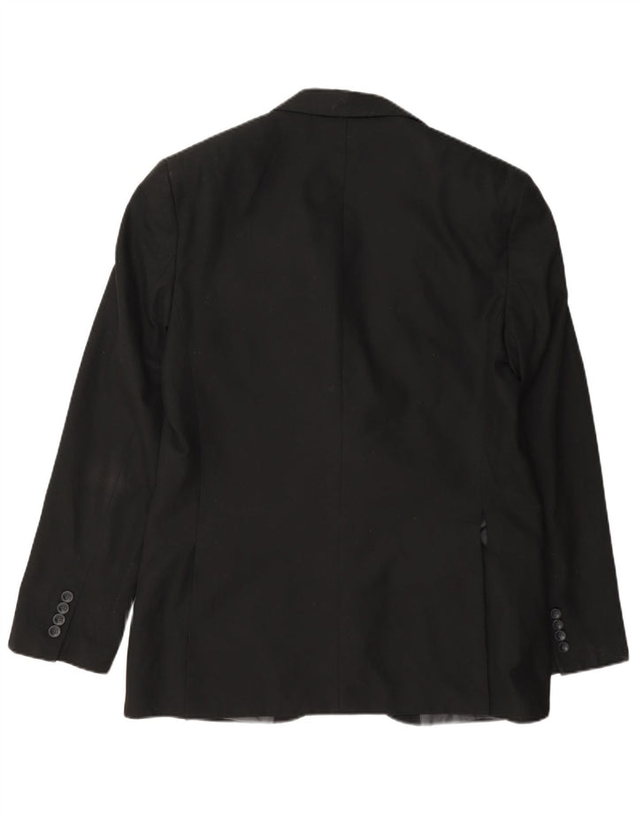 Marks & Spencer Veste blazer à 2 boutons pour homme UK 40 Noir moyen Polyester