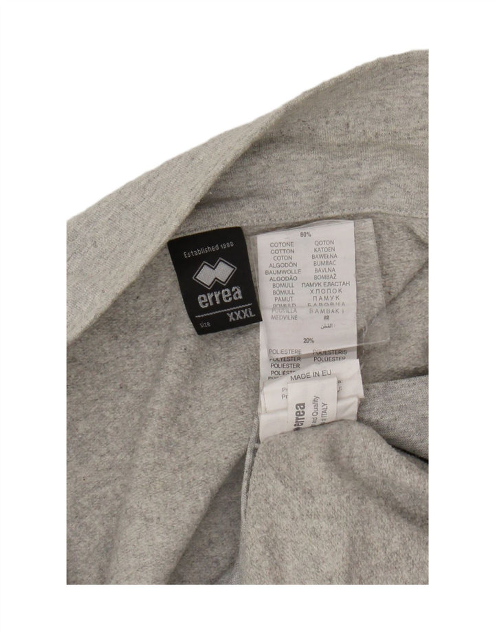 Errea Veste de Survêtement Graphique Homme 3XL Gris Coton