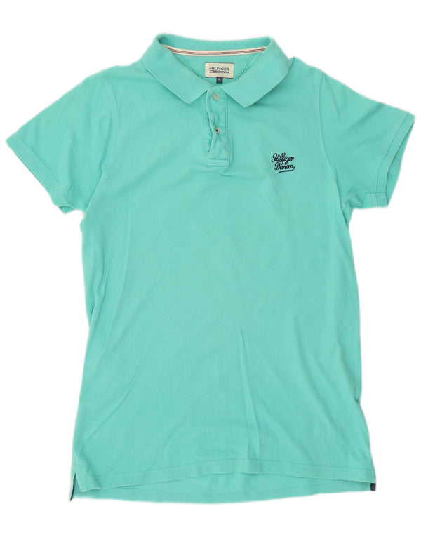 Tommy Hilfiger Polo Homme XL Turquoise Coton