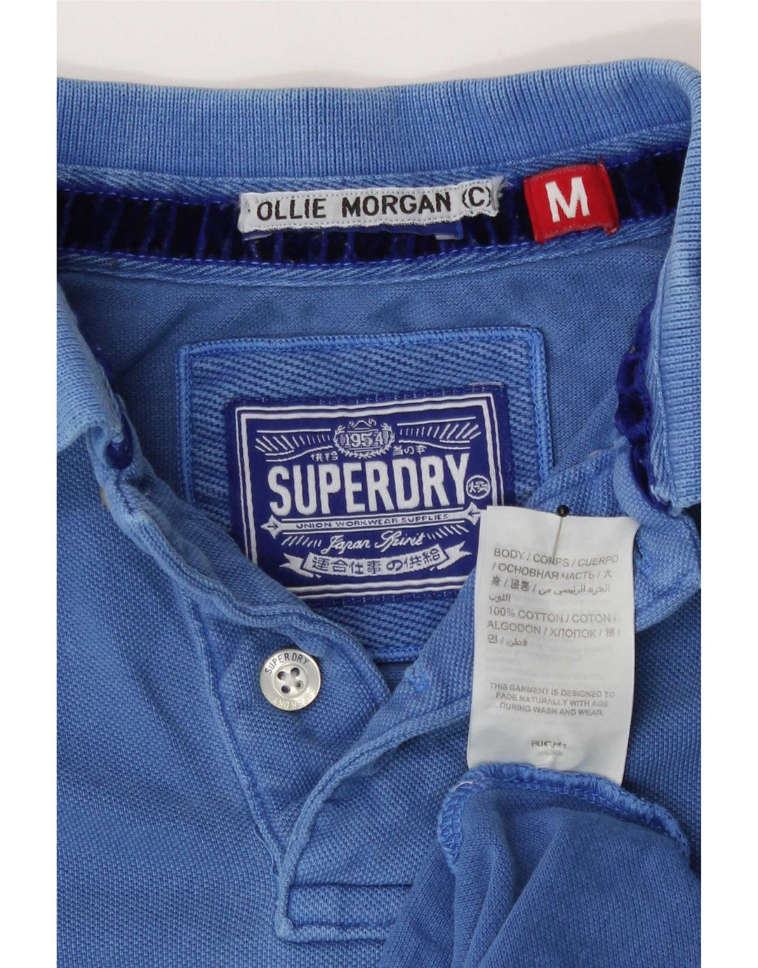 Superdry Polo Homme Bleu Moyen