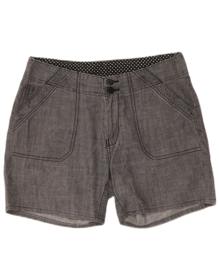 MARKS & SPENCER Short Chino Femme UK 12 Moyen W30 Coton Noir