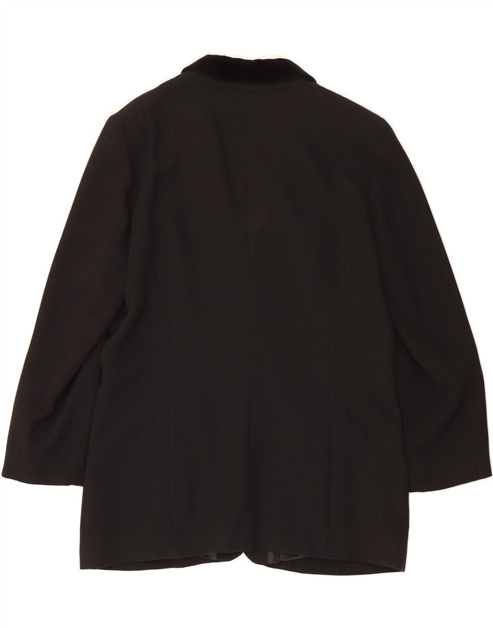 PIERRE CARDIN Womens Longline 3 Button Blazer Jacket UK 18 XL Black Vintage Pierre Cardin and Second-Hand Pierre Cardin from Messina Hembry 
