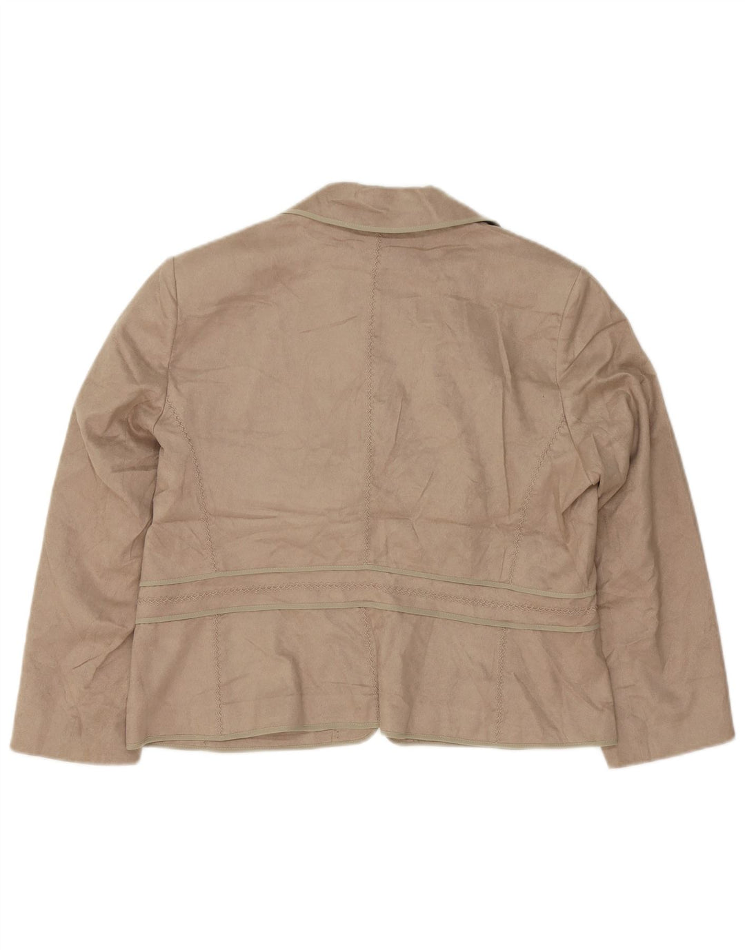 Marks & Spencer Veste Blazer Femme UK 18 XL Beige Polyester