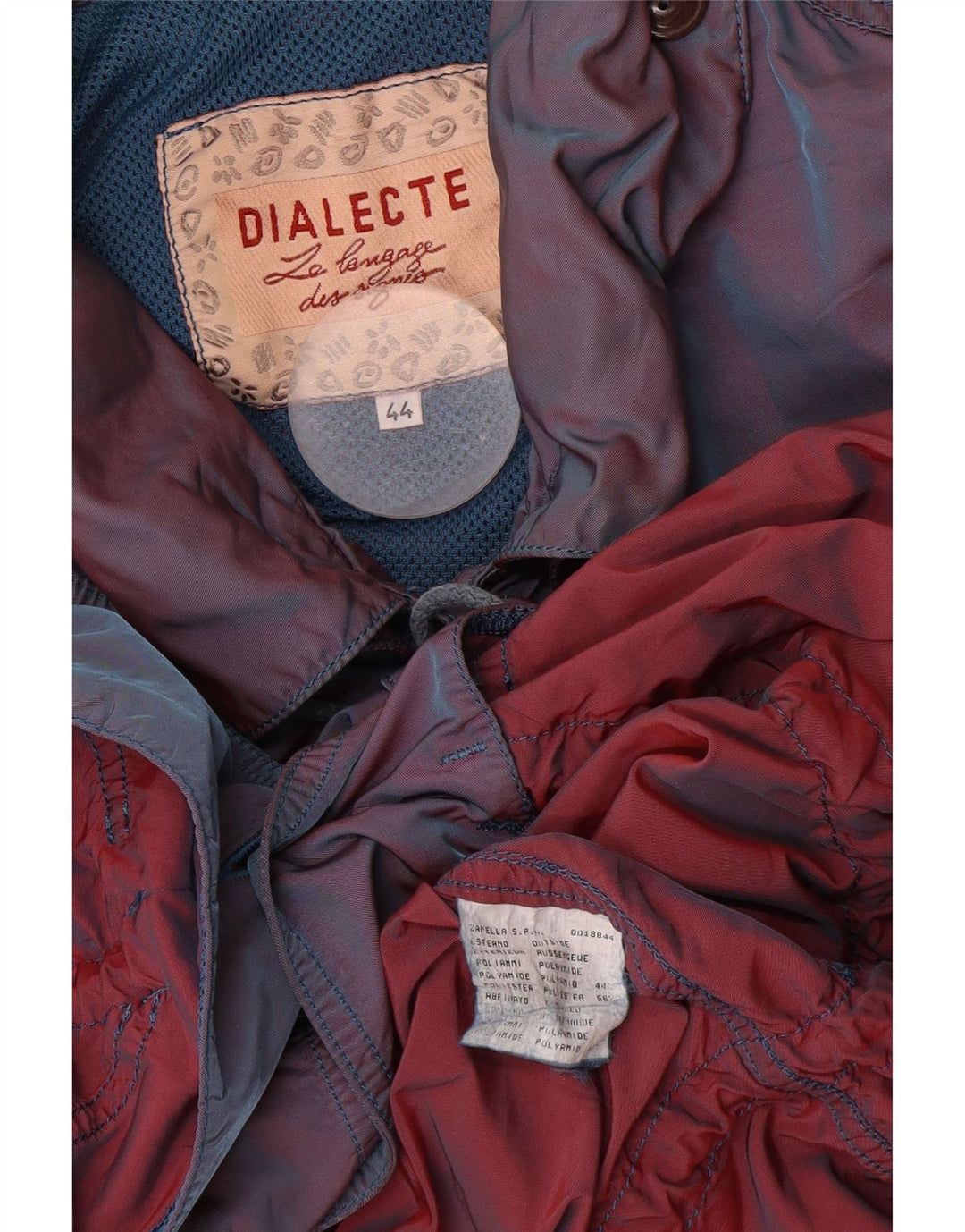 veste utilitaire surdimensionnée femme vintage IT 44 Polyamide bleu moyen