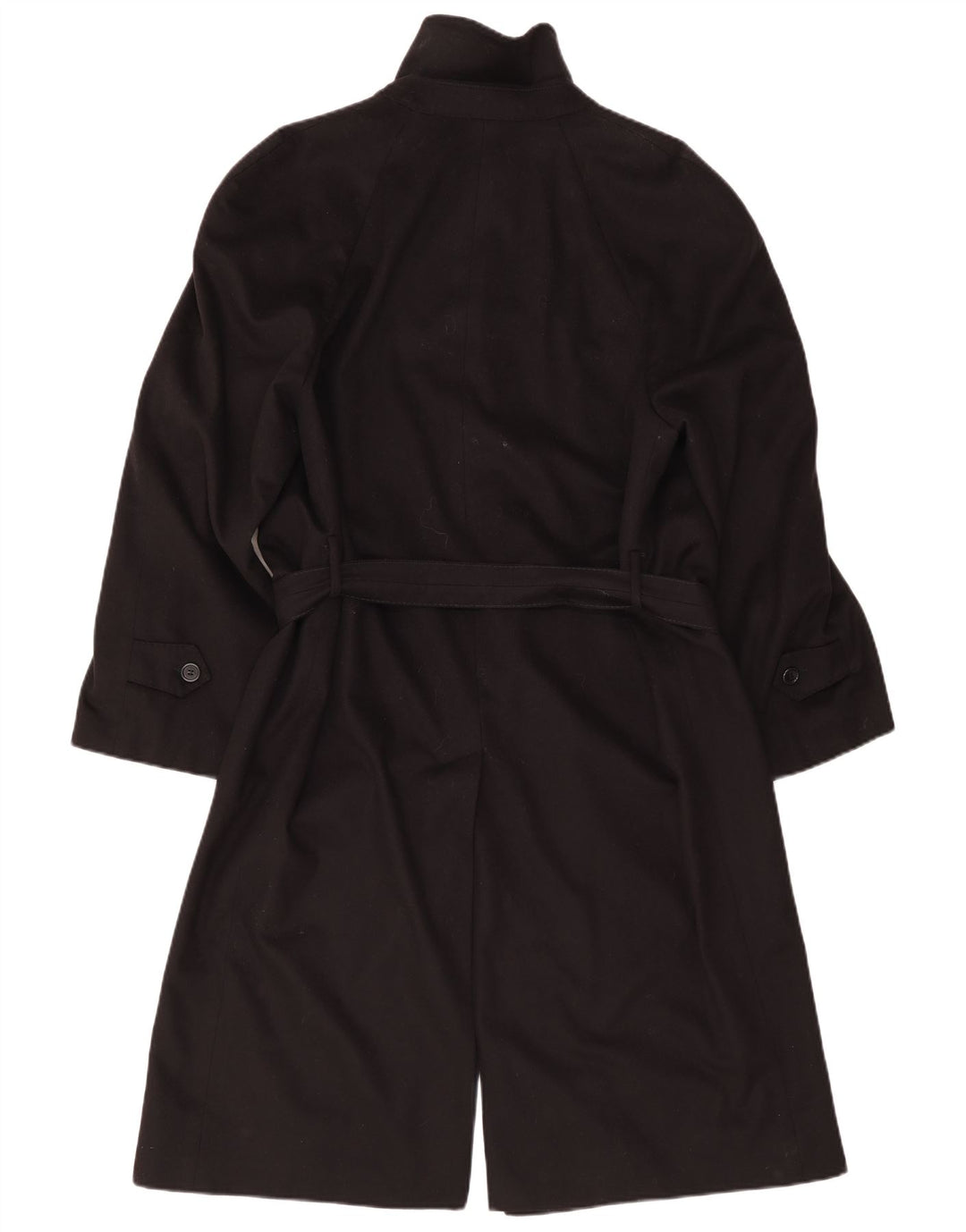 vintage Homme Pardessus IT 48 Moyen Noir Cachemire