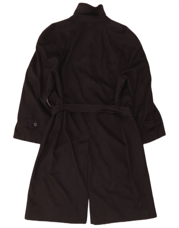 vintage Homme Pardessus IT 48 Moyen Noir Cachemire