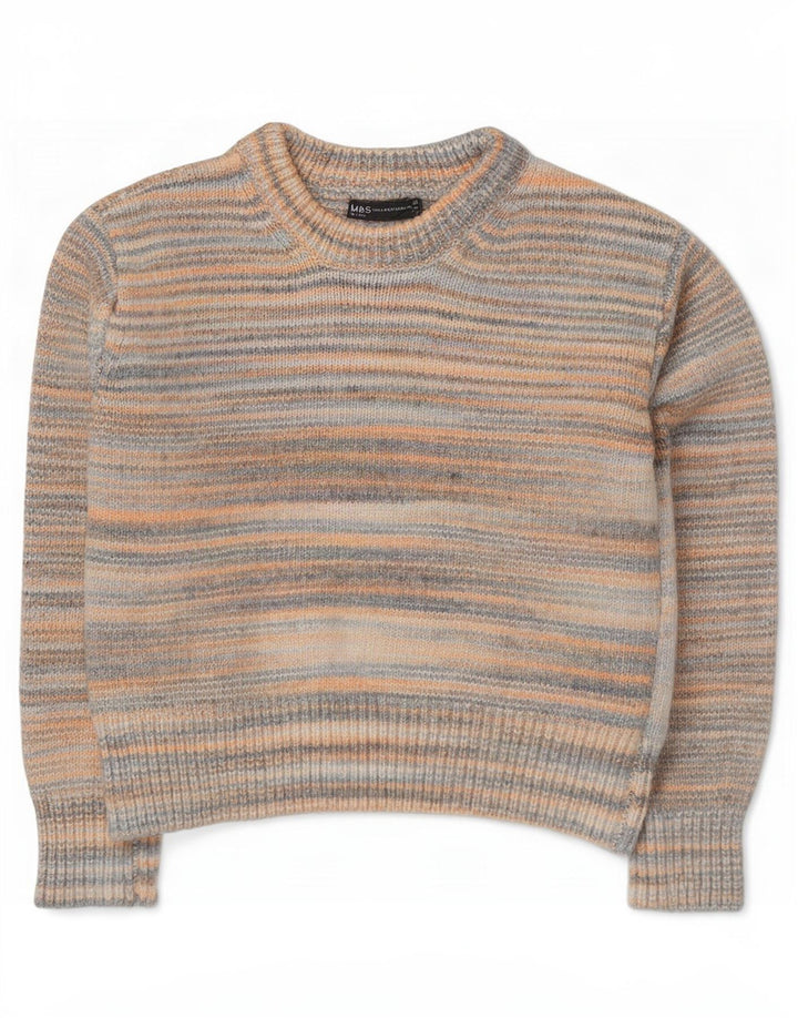 Marks & Spencer Pull col bateau pour femme UK 14 Medium Multicolore