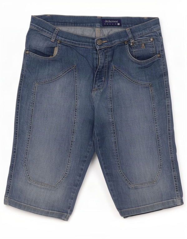 Jeckerson Bermuda Femme Denim Medium W30 Bleu Coton