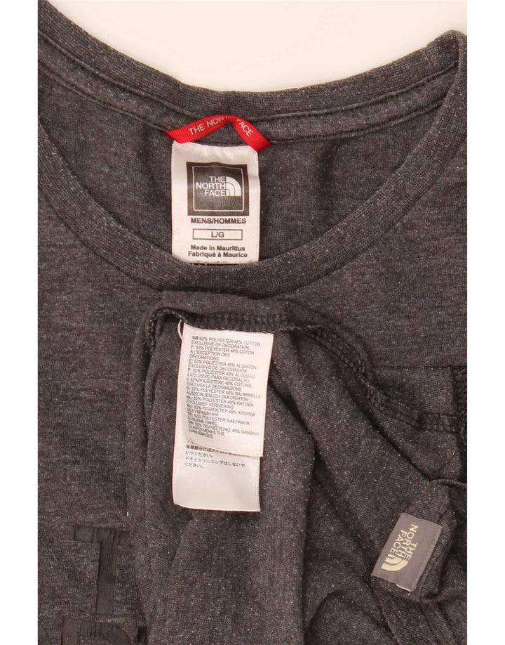 The North Face T-shirt graphique pour hommes, grand, gris moucheté, polyester