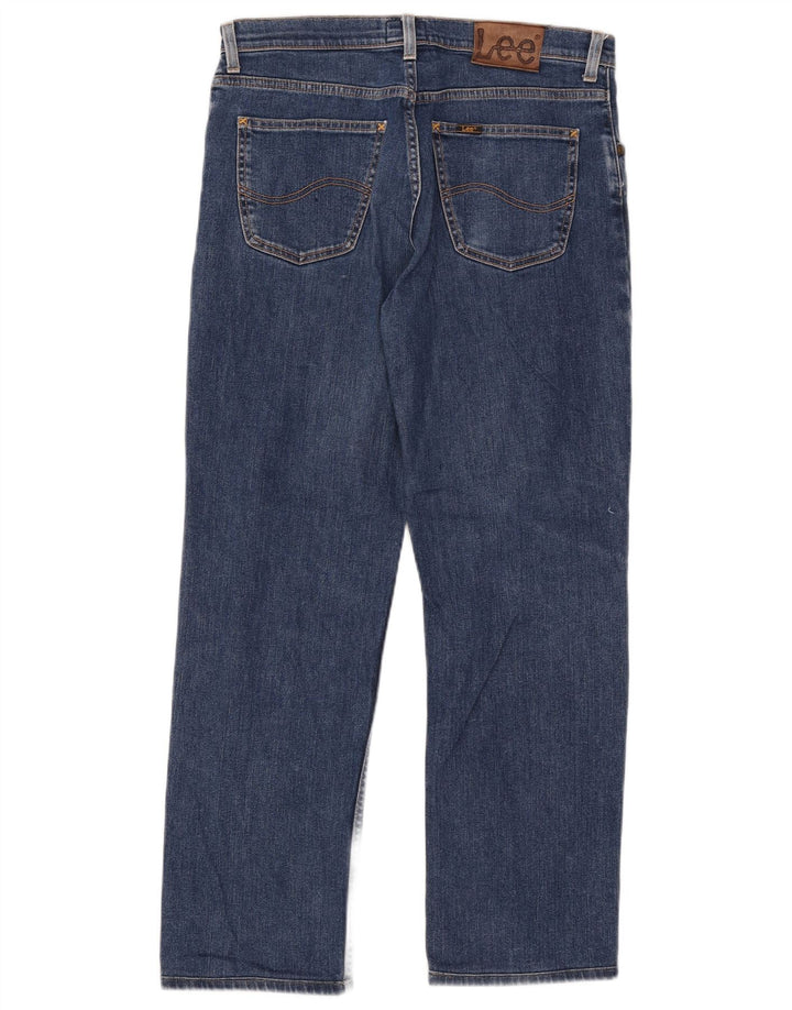 Lee Jean Droit Brooklyn Homme W34 L28 Bleu Coton