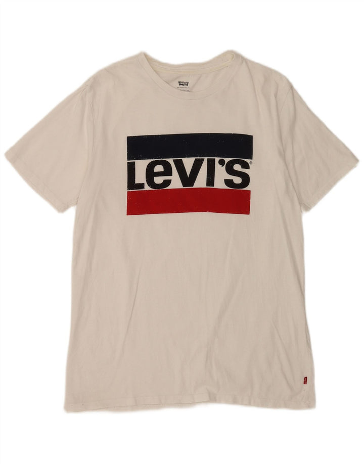 Levi's Tee-Shirt Graphique Homme Blanc Moyen