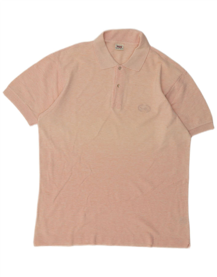 Sisley Polo Large Rose Moucheté Coton Homme