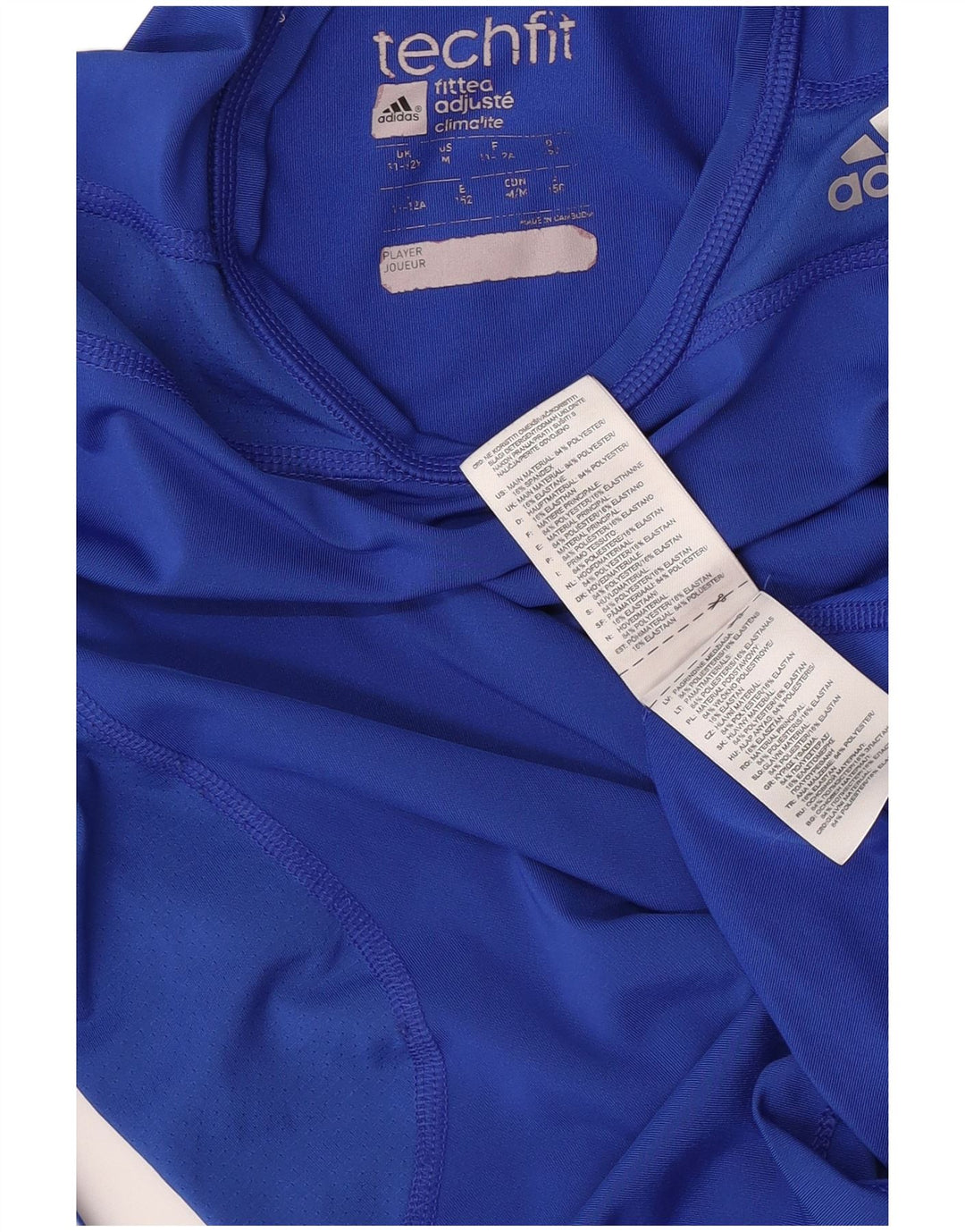 Adidas Garçon Climalite Top Manches Longues 11-12 ans Bleu Polyester
