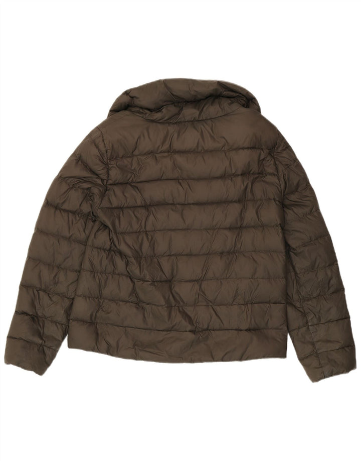 Zara Veste matelassée pour femme UK 16 Large Kaki