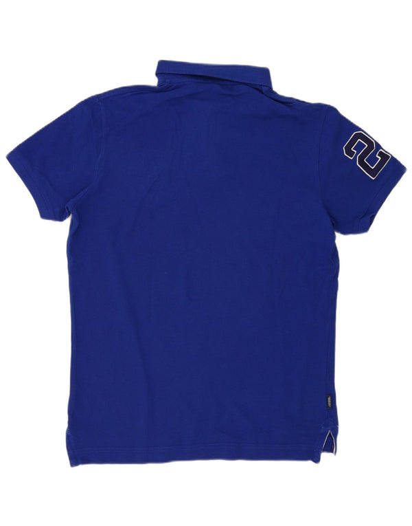 Superdry Polo Graphique Homme Large Bleu Marine Coton
