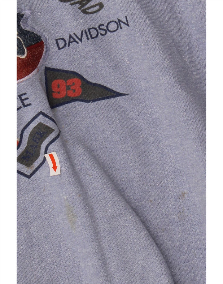 CAMPAGNOLO Hommes Vikings Graphic Sweatshirt Jumper IT 56 XL Bleu Coton