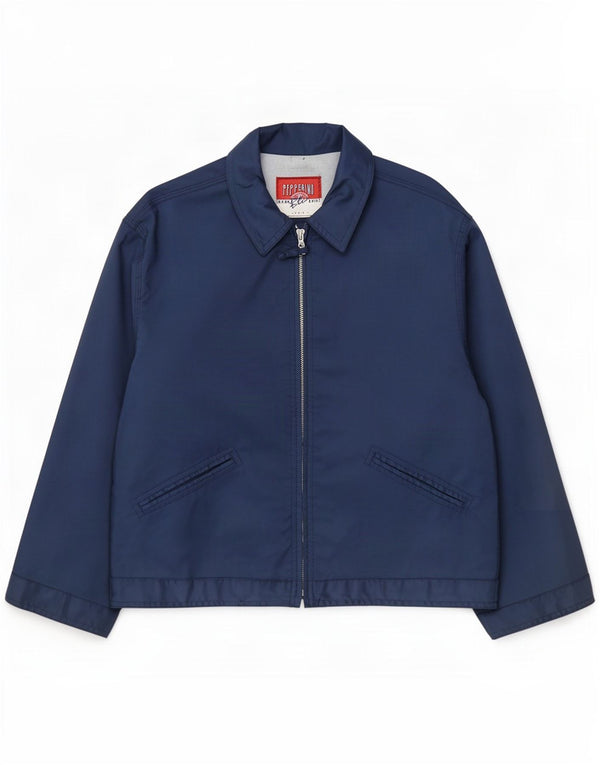 Veste Bomber Femme Vintage UK 14 Bleu Marine Moyen