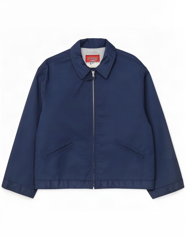 Veste Bomber Femme Vintage UK 14 Bleu Marine Moyen
