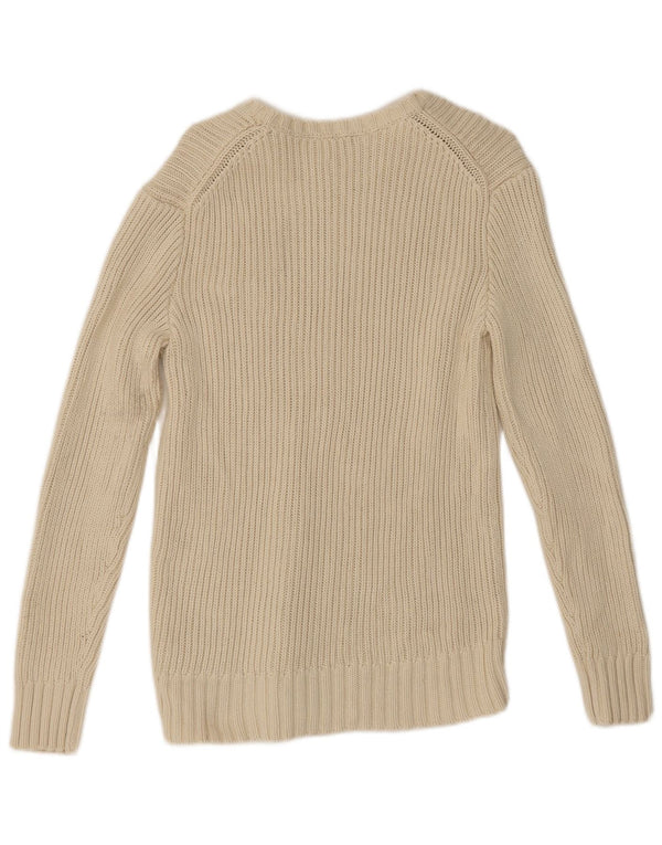 Gap Pull col bateau pour femme UK 14 Medium Off White Coton