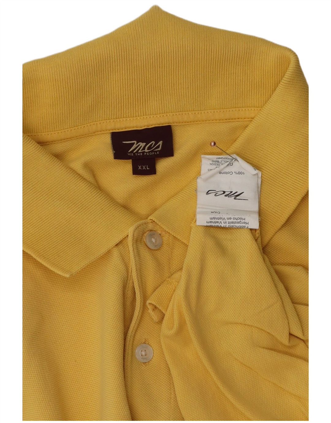 Marlboro Classics Polo Homme 2XL Jaune Coton