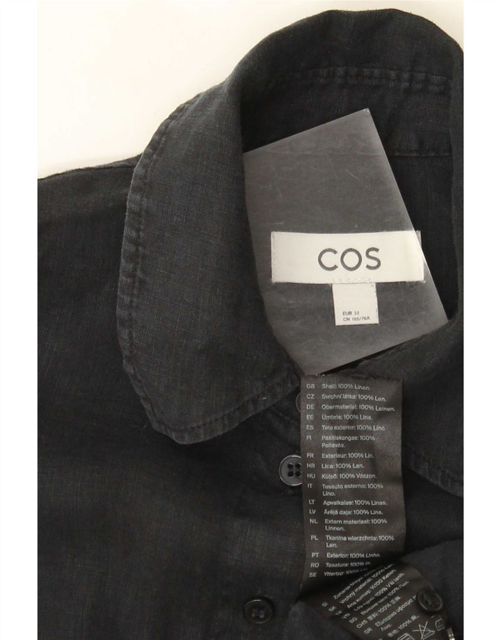 Cos Chemise surdimensionnée pour femme EU 32 2XS Lin noir