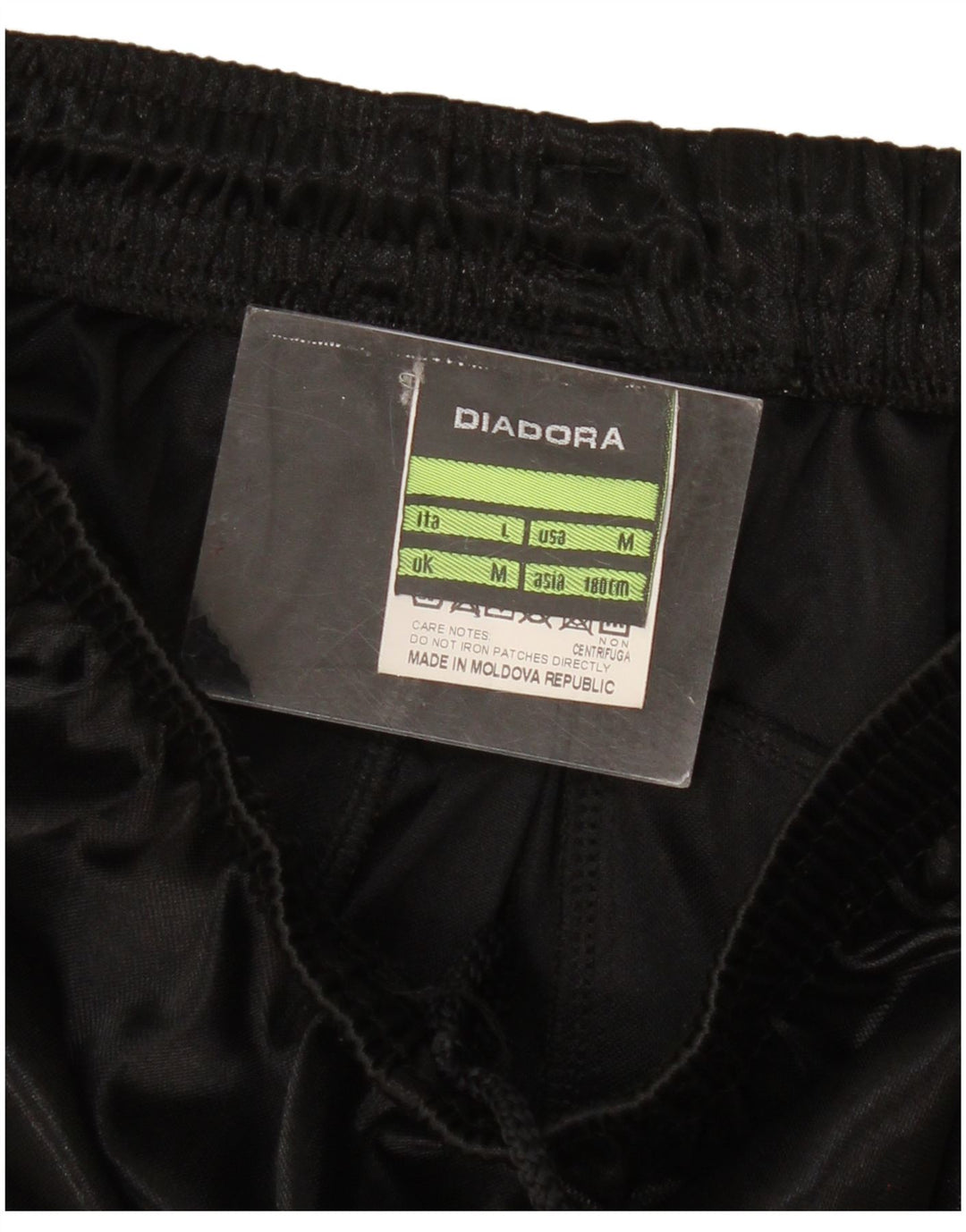 Diadora Short de Sport Italia Homme Noir Moyen Polyester