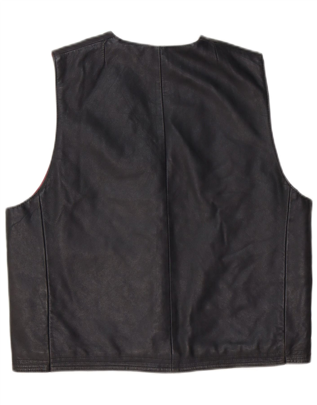 gilet en cuir homme vintage noir moyen