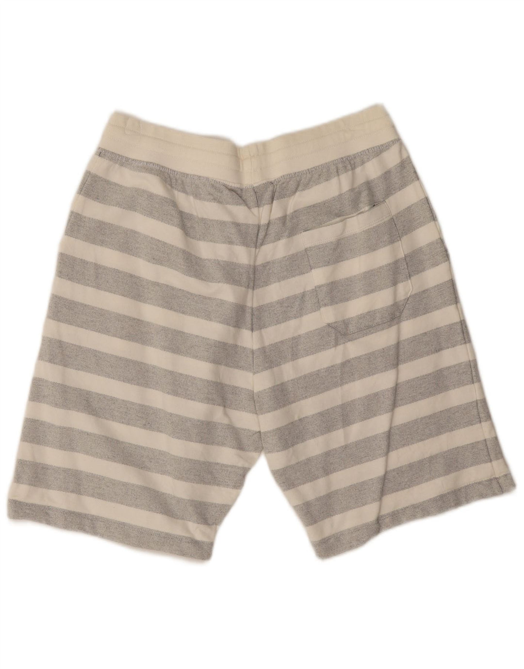 Zara Short Sport Homme XL Coton Rayé Gris