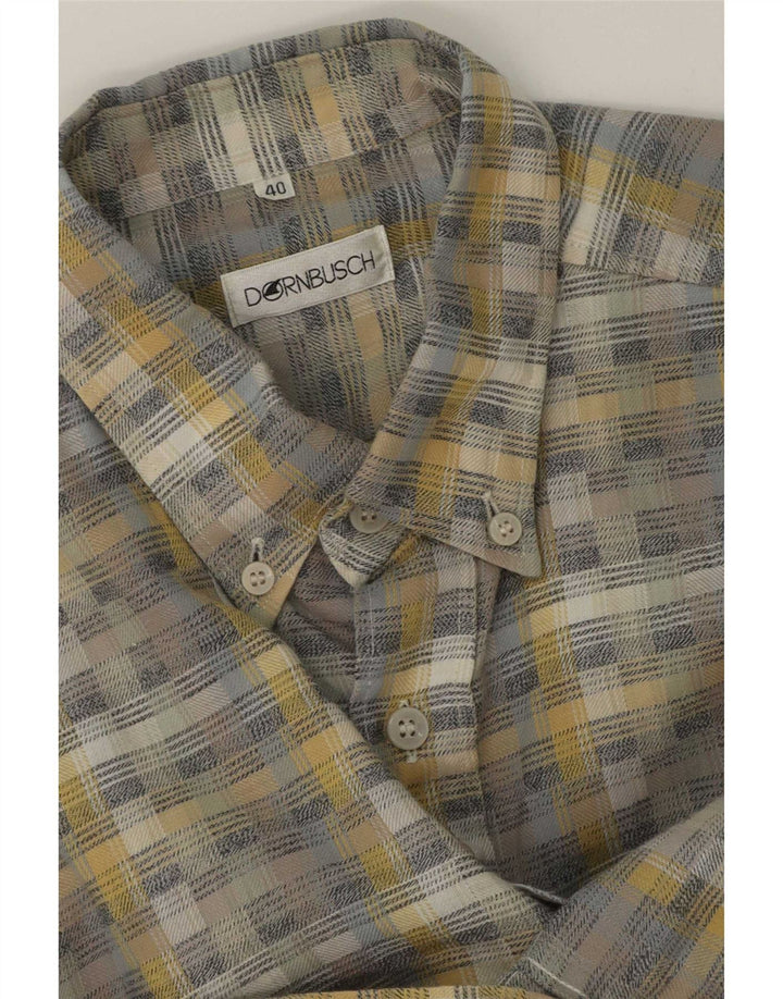 Dornbusch Chemise Homme Taille 40 Gris Moyen Géométrique