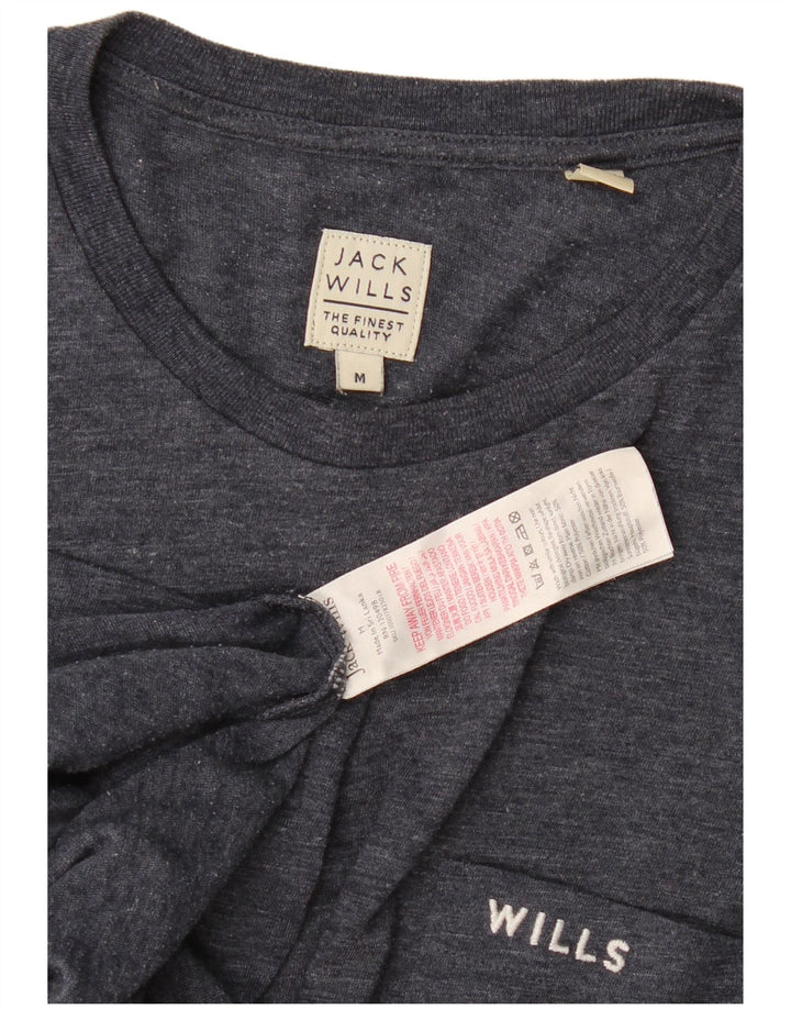 Jack Wills T-Shirt Homme Bleu Marine Moyen Moucheté Coton