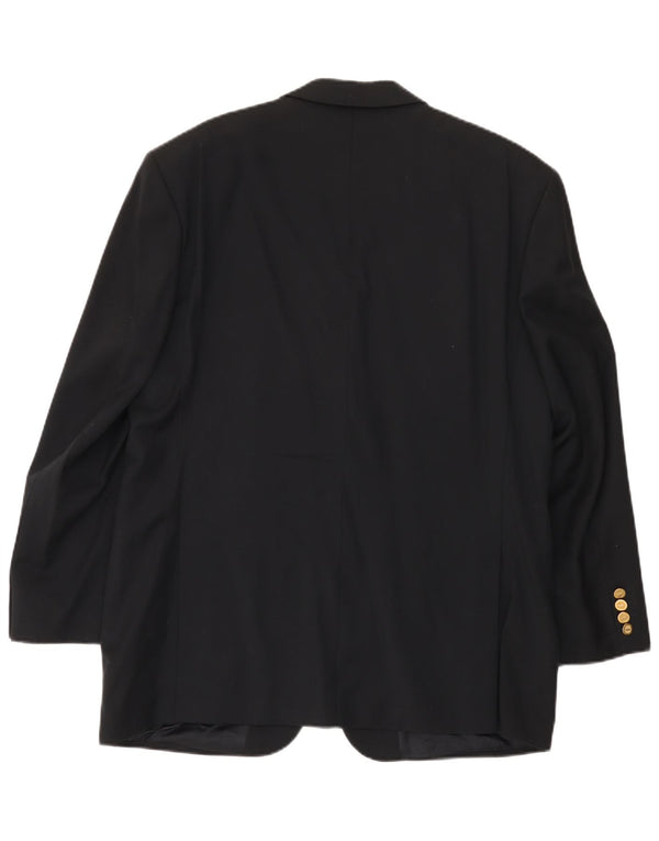 Yves Saint Laurent Veste blazer à 3 boutons pour homme UK 42 XL Bleu marine Laine vierge