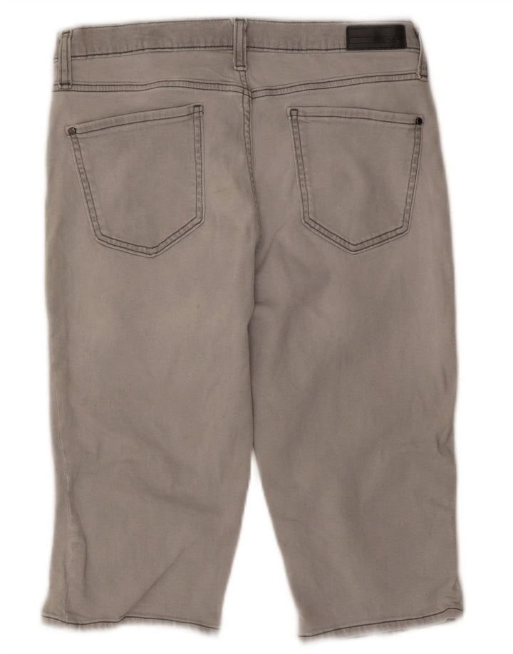 DKNY Short en jean pour femme US 10 Large W27 Gris Coton