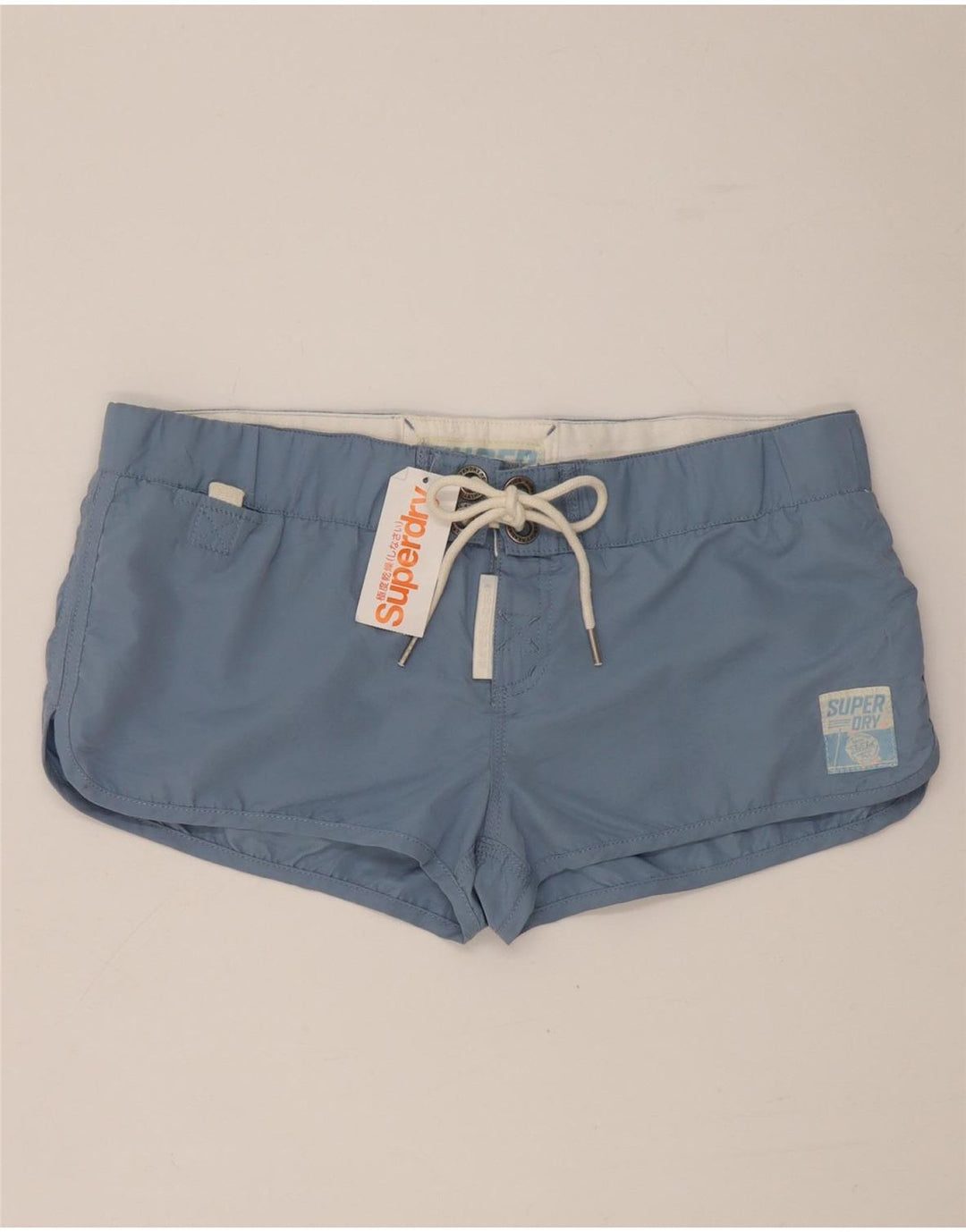 Superdry Short de Bain Graphique Femme UK 16 Large Bleu Polyester