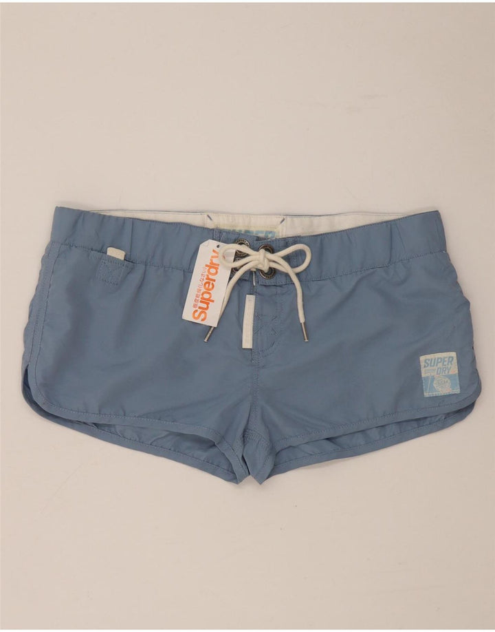 Superdry Short de Bain Graphique Femme UK 16 Large Bleu Polyester