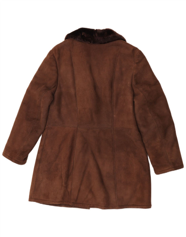 BWS Manteau en peau de mouton pour femme EU 44 XL Marron