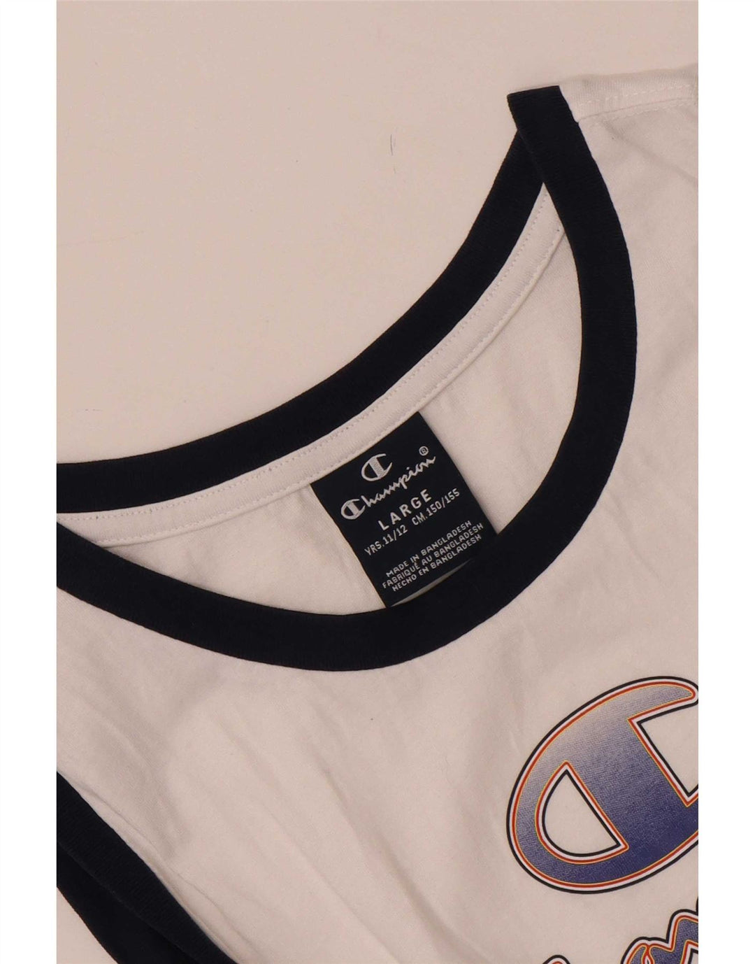 Champion Débardeur Graphique Garçon 11-12 Ans Grand Blanc Colorblock