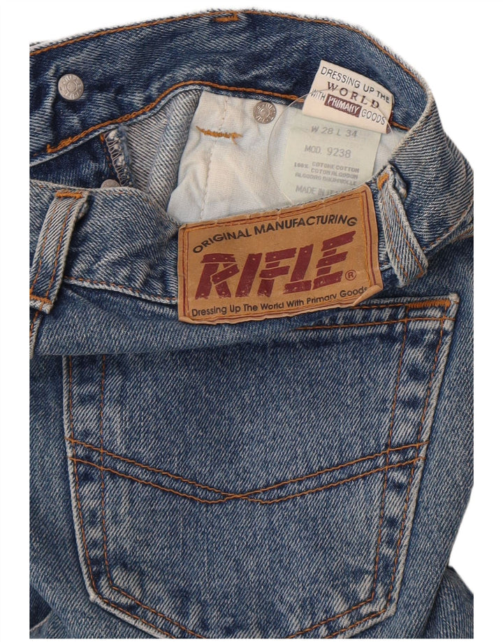 Jean droit femme Rifle W28 L34 bleu coton
