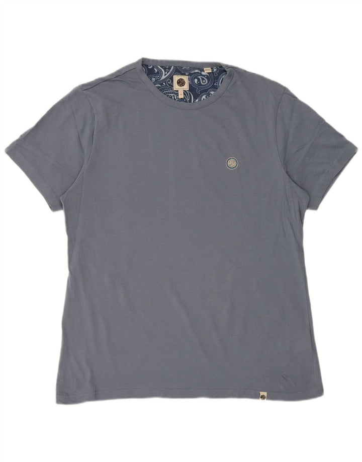 Pretty Green T-Shirt Homme Petit Haut Bleu Coton