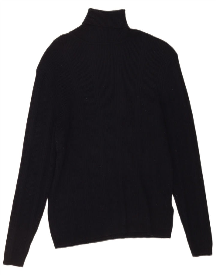 Marks & Spencer Pull col roulé pour femme UK 12 Bleu marine moyen