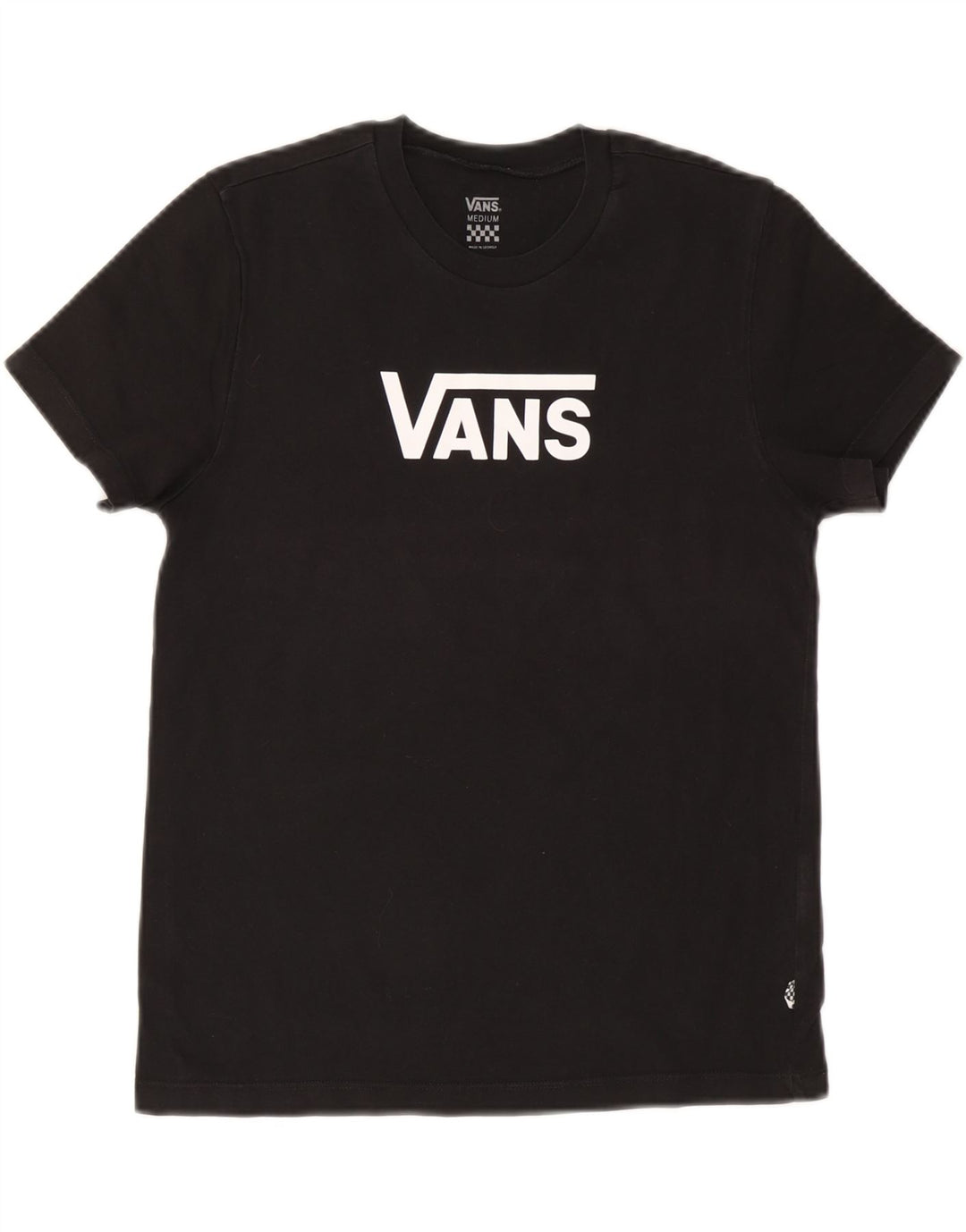 Vans T-shirt graphique pour femme UK 12 Noir moyen