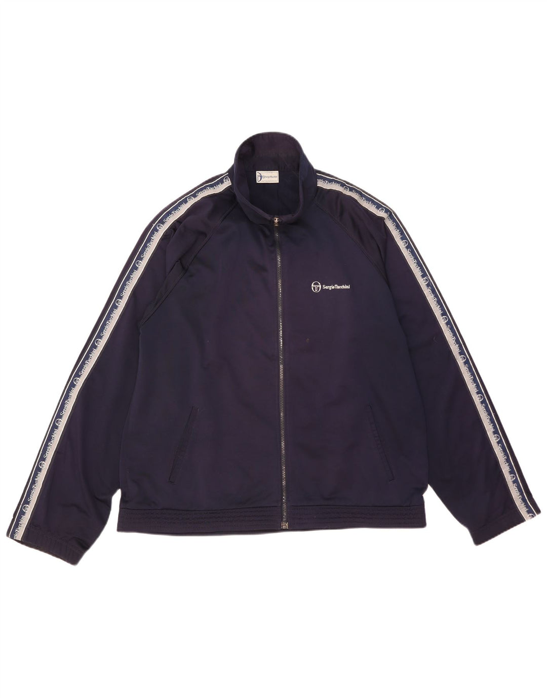 Sergio Tacchini Veste de survêtement graphique pour homme XL Bleu marine