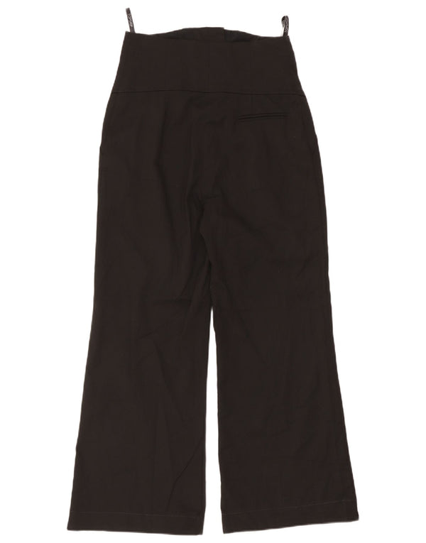 Topshop Pantalon court à jambe large pour femme UK 10 Small W28 L25 Noir
