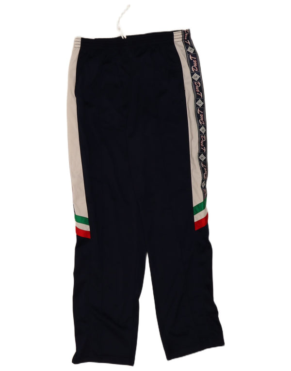 Pantalon de survêtement graphique vintage pour homme IT 56 XL Bleu Marine Colourblock