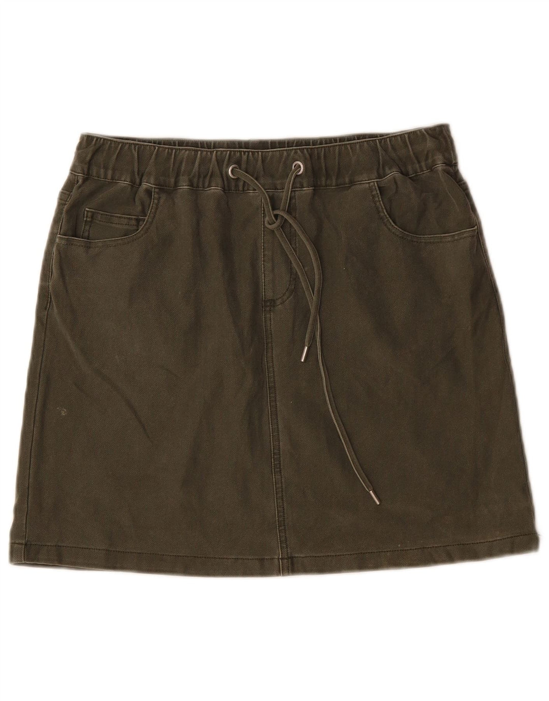 French Connection Mini Jupe Femme W30 Coton Kaki Moyen