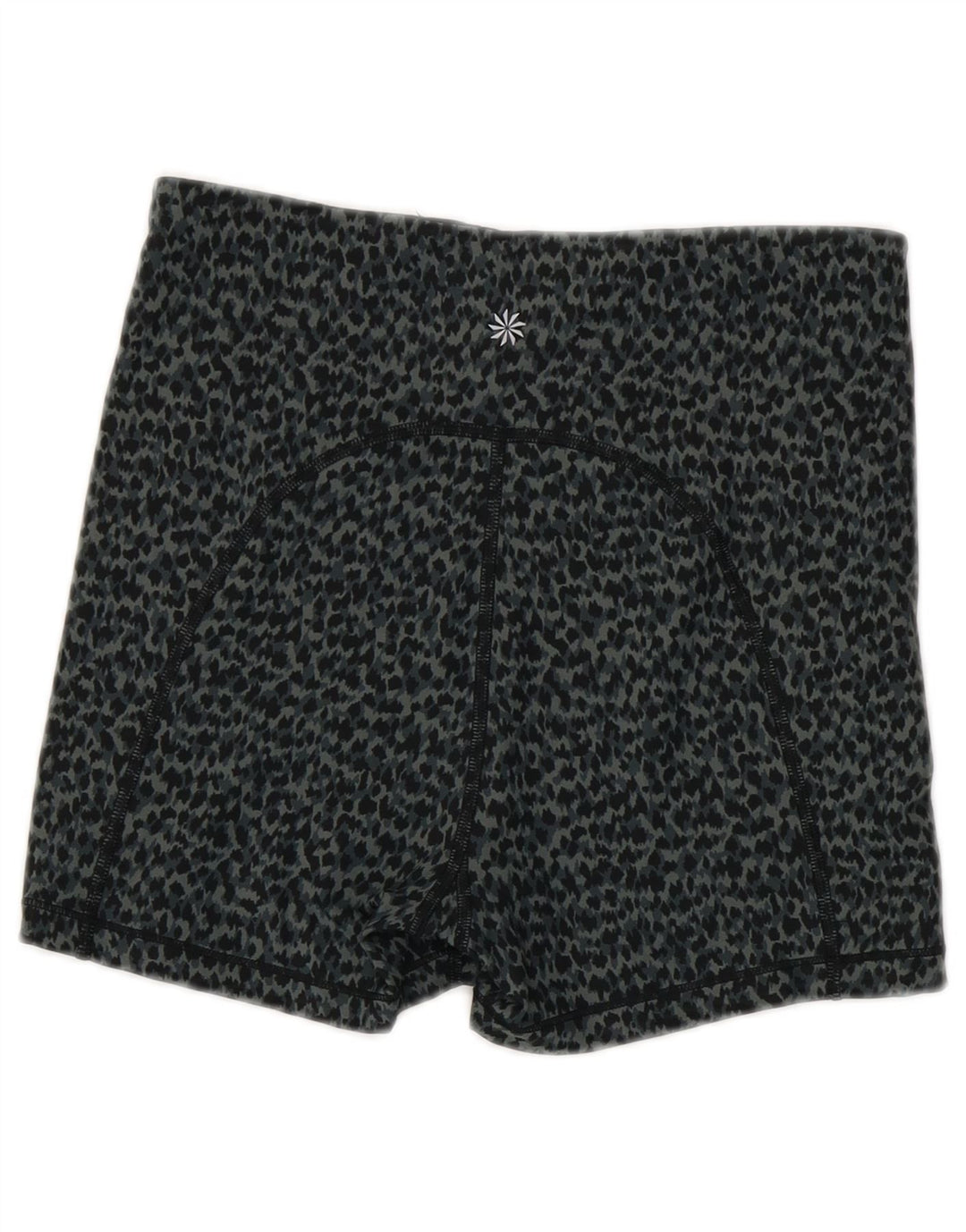 Athleta Short de sport pour femme UK 8 Petit gris imprimé animal Polyester