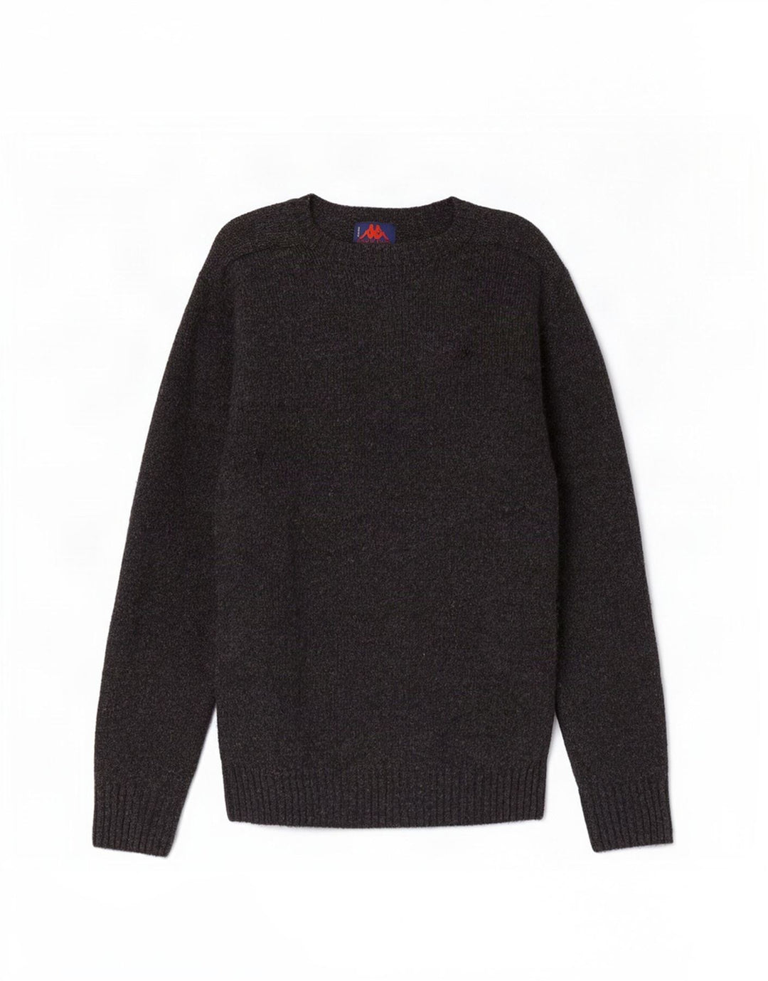 Kappa Pull à col rond pour homme en laine gris moyen