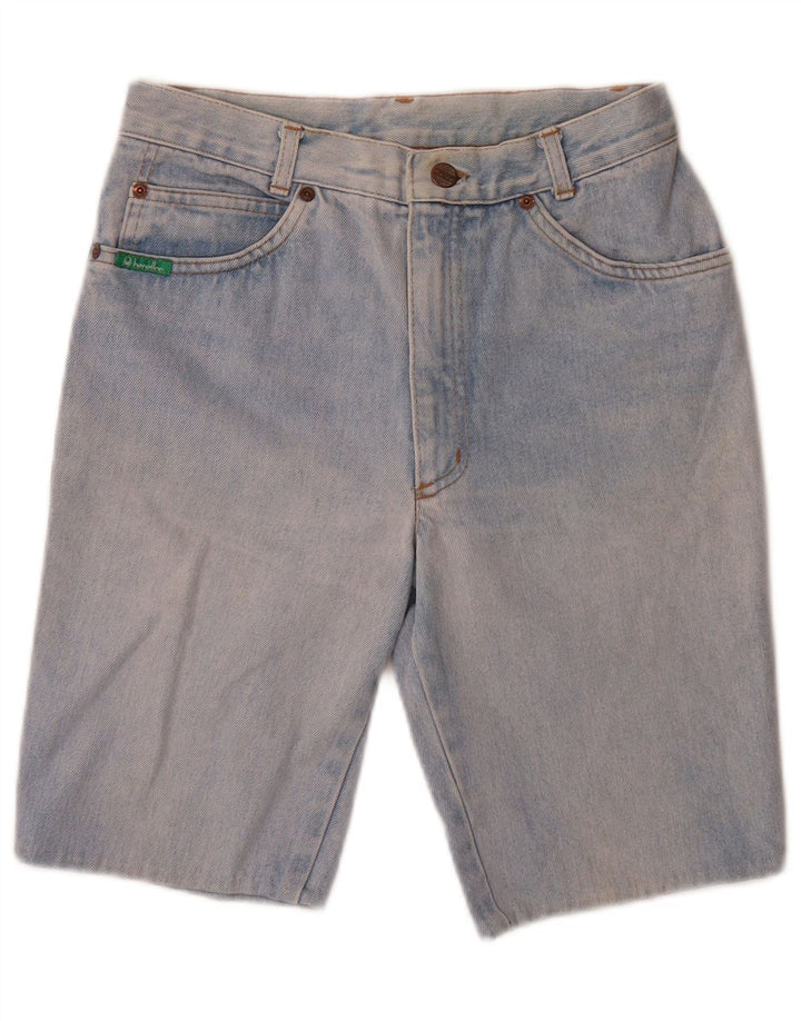 Benetton Short En Jean W26 Petit Bleu Femme