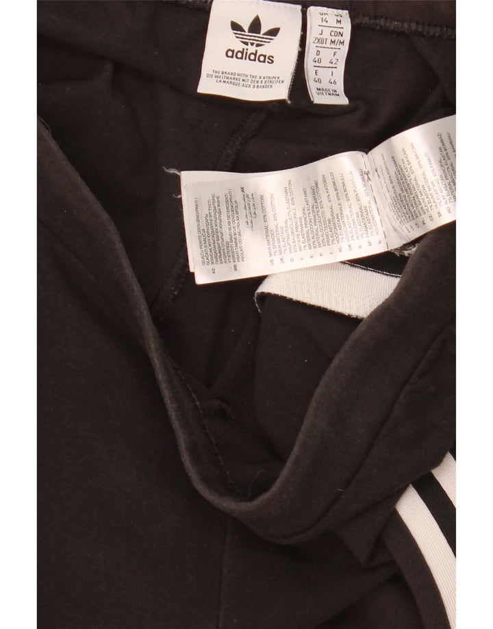 Adidas Leggings Femme UK 14 Coton Noir Moyen