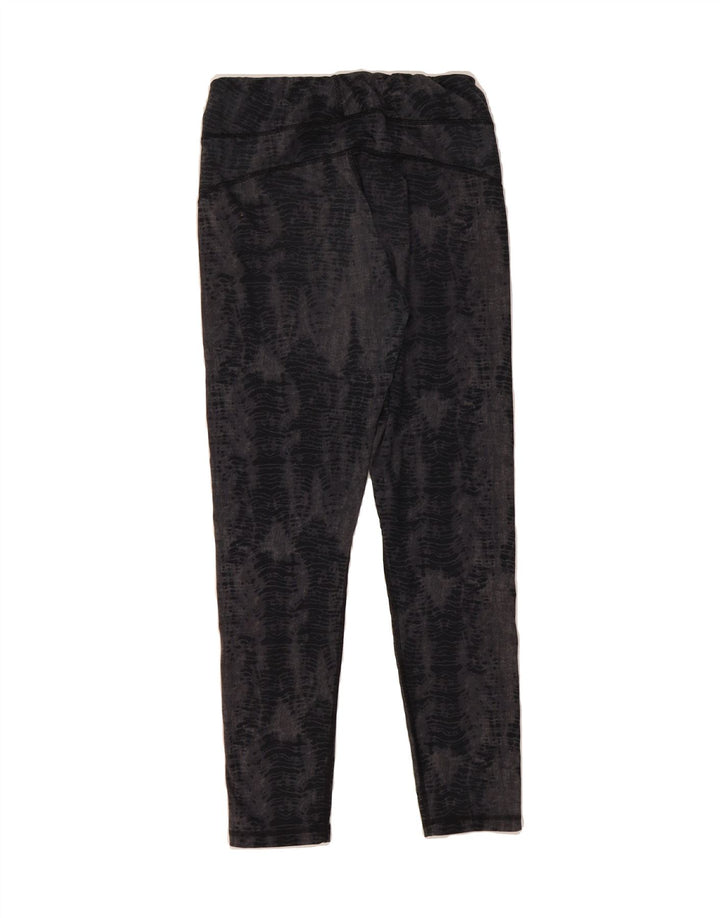 NIKE Womens Leggings UK 12 Medium Grey Colourblock Vintage Nike and Second-Hand Nike from Messina Hembry 